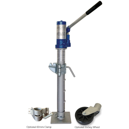 1500kg Capacity - Trail-A-Mate Mk II Hydraulic Lifting Jack - Optional Jockey Wheel
