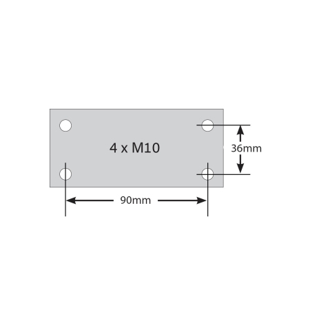 Trailparts Coupling - Lever type - 1 7/8\" 2000kg 4 hole_2