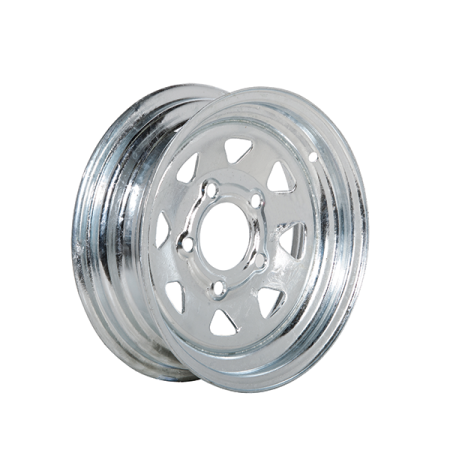 Treadway Trailer Wheel Rim Only - 12\" x 4\" Galvanised Spoke - 5 x 4.5\" PCD_1