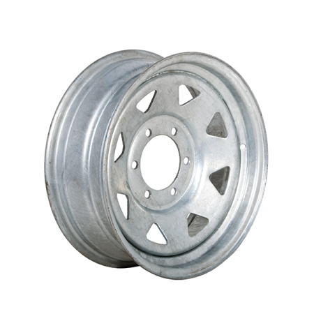 Treadway Trailer Wheel Rim Only - 16\" x 6\" Galvanised Spoke - 6 x 5.5\" PCD