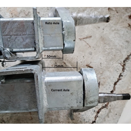 Trojan Bare Axle - Half Beam Duratorque - 1500kg_3