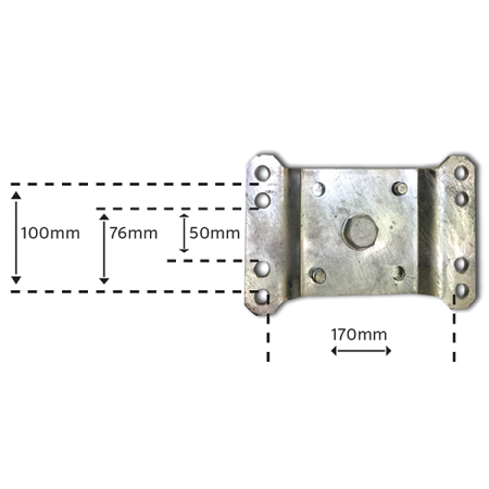 350kg Jockey Wheel - 200mm Solid Tyre - Swivel Mount - Trojan_4