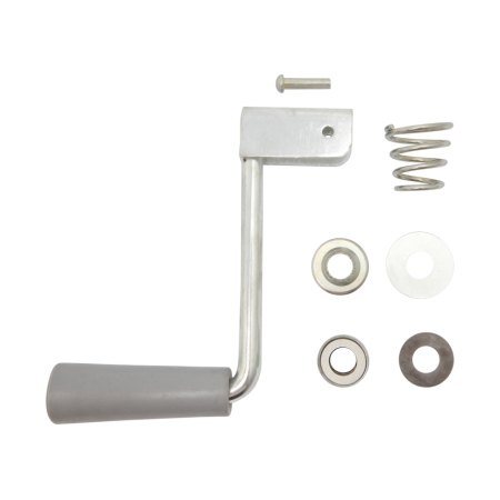 Trojan Jockey Wheel - Grey Folding Handle