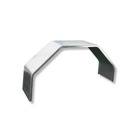 Trojan Mudguard Single Axle Steel Folded with Rolled Edge - 235W x 750L
