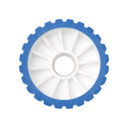 Trojan Wobble Rollers 112mm - Blue Ribbed_2