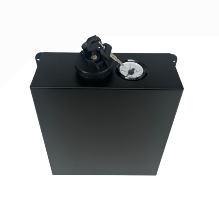 aufocus 5L Aluminium Fuel Tank Cover - Plain Matt Black_1