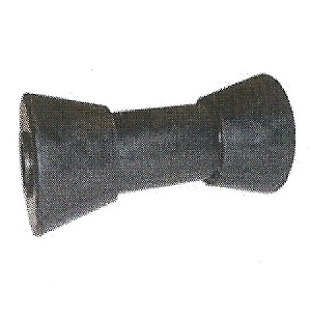 Marin-X Dog Bone Keel Roller - 162mm - Black Rubber
