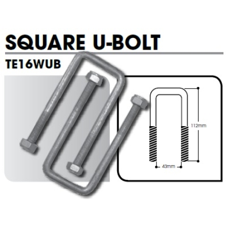 CM Wobble Roller - U-Bolts 43x112mm M10