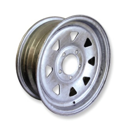 Trojan Trailer Wheel Rim Only 12\"x 4\" Galv - 4 x 4\'pcd