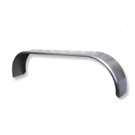 230mm Wide - Steel Curved with Rolled Edge - Trojan - Tandem Axle Mudguard - Pair