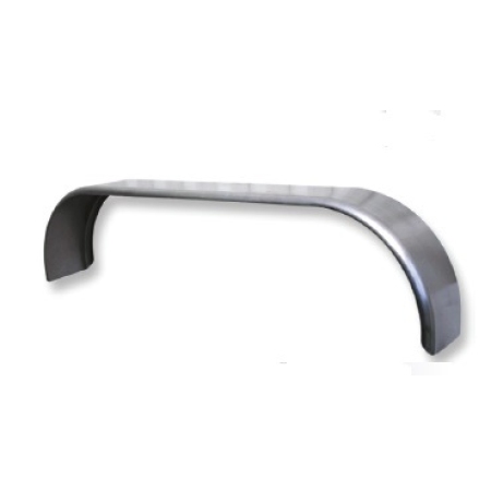 230mm Wide - Steel Curved with Rolled Edge - Trojan - Tandem Axle Mudguard - Pair