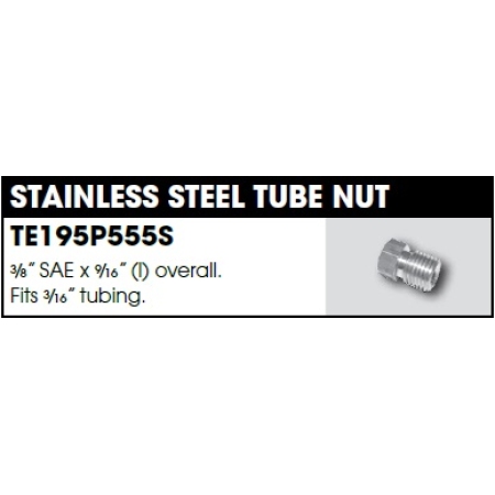 CM Hydraulic Brake Fitting - Tube Nuts 3/16x3/8 SAE Male_3