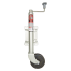 350kg Capacity Jockey Wheel - 150mm Solid Rubber Wheel - Swivel Mount - Trojan