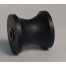 Marin-X Curved Keel Rollers - 081mm - Black Rubber (Nylon Bushes)