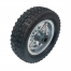 ALKO Jockey Wheel Only - 250mm Steel & solid rubber tyre