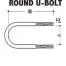 CM Axle U Bolt - Round Axle - 65mm