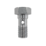 Hydraulic Brake Fitting - Single Banjo 3/8" UNF Stainless Steel