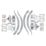 Tandem 3500kg Kit - Eye to Slipper - 3500kg - 50mm Wide - Pair