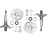 Trojan Disc Brake - Axle Kit - Integral Rotor 1500kg