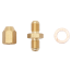 Trojan Hydraulic Brake Fitting - Brass Master Cyl Adapter 3/8UNF