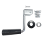 Trojan Jockey Wheel - Black Folding Handle
