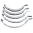 Slipper Spring Only - Multi-Leaf - 50x625mm - Dacromet Marine - Deep Set - Short