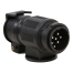 CM Trailer Plug - 13 Pin Euro Male Plug to 7 Pin Round Female Socket